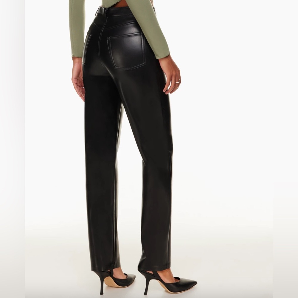 Wilfred (Aritzia) Melina Vegan Leather Pants - Black